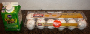Homemade Eggnog Ingredients