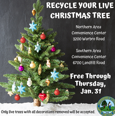 Chesterfiield christmas tree recycling
