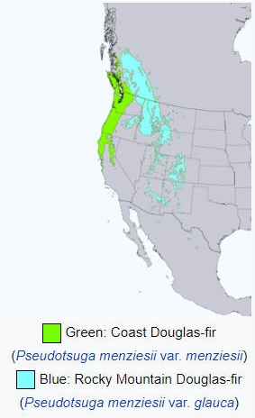 Douglas Fir map